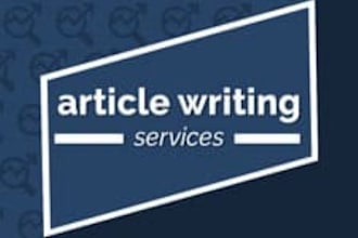 write articles and creative writings
