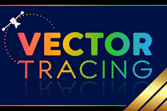 remake, redesign existing logo, vector tracing, high quality, transparent bg
