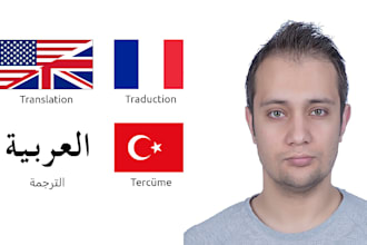 do professional translation in english, turkish, french and arabic languages