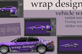 undefined car wrap and any vehicle wrap design in short time