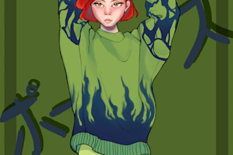 draw your beautiful oc or fanart