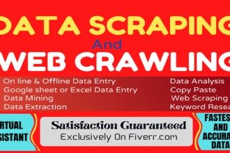do web scraping, data mining, extraction and data collection