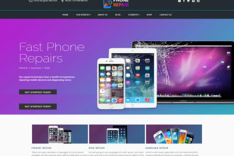 create your mobile and computer repair website