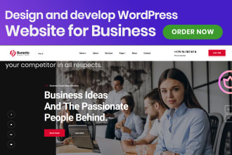 design and develop modern, mobile friendly wordpress website