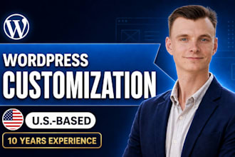 provide wordpress customization and updates