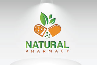 design health, pharmacy, wellness and supplements logo