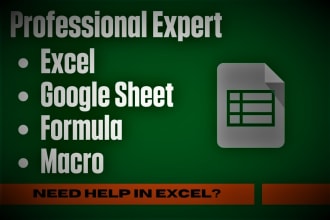 automate google sheet and excel formulas, macros, vba, apps script, gas, api