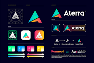 design a business logo, brand style guide and identity guidelines