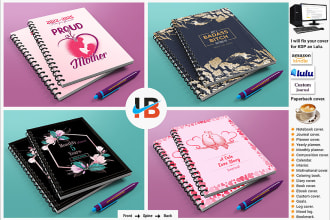 notebook, journal, planner cover and interiors design