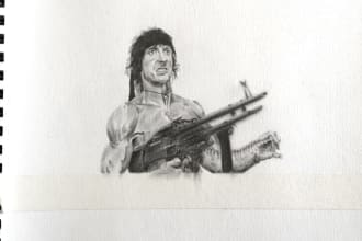sketch your photo in black and white pencile style