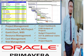 create gantt chart with primavera p6 or ms project