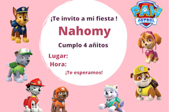 invitaciones para diferentes actividades