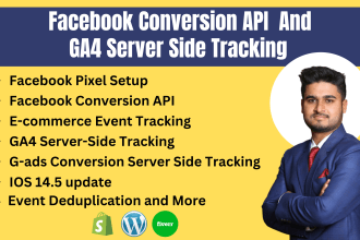 setup facebook conversion API and ga4 server side tracking