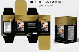 box and label design in 24 hrs