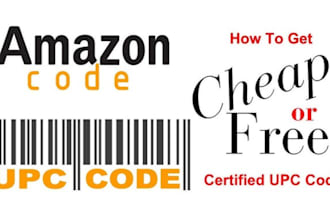 verified barcodes for amazon product listings ebay shopify