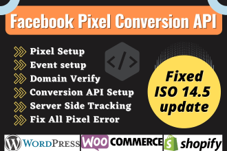 fix or setup facebook pixel conversion API, ios 14 update, event setup