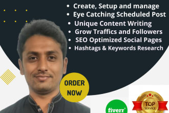 be your social media advertising manager and content creator