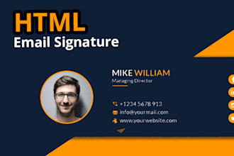 clickable email signature for gmail, outlook, apple mail