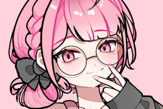 draw anime illustration for pfp stream