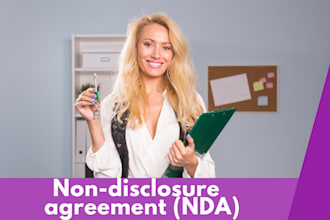 provide you a template nondisclosure agreement nda