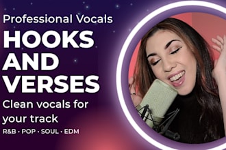 record hook and verse vocals for your song