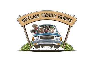 design fun and playful family farm logo