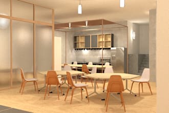 render the interior design