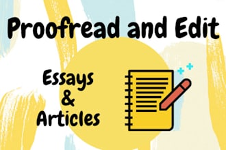 proofread and edit your essay or article