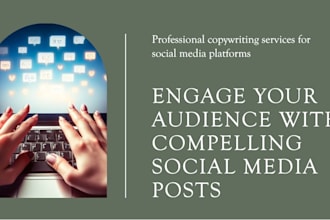 social media copywriting for linkedin, instagram, fb, x