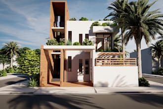 create realistic exterior renders