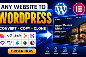 rebuild lovable, v0, bolt, replit or any ai website in wordpress