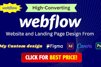 create landing page using webflow, unbounce and instapage