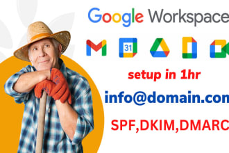 set up google workspace g suite email, and fix email receiving and sending issue