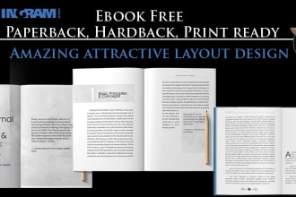 do book formatting, KDP paperback layout design  and kindle ebook format