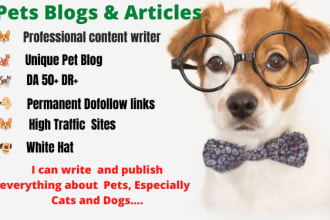do guest post on da40 pet blog 10k traffic