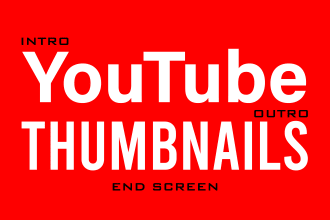 create attractive youtube banner design and thumbnail design