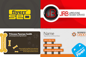 design a double sided Business Card