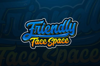 design custom font typography or hand lettering logo