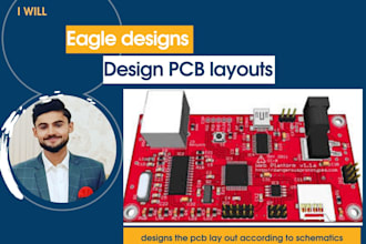 design schematics, pcbs and 3d cad on eagle and proteus