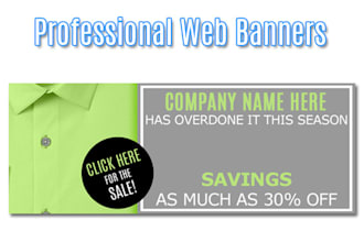 create a custom web banner