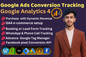 setup google ads conversion tracking  analytics 4 and tag manager