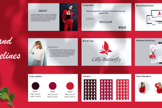 design logo with branding kit brand book or brand guide