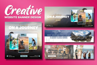 do professional web banner, shopify banner, slider, header or website banner