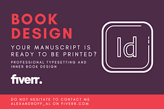 typeset and design the interior of your future book