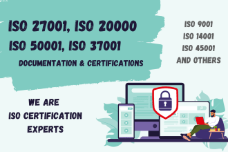 provide iso 27001, iso 20 000, iso 9001, and many other iso certificate