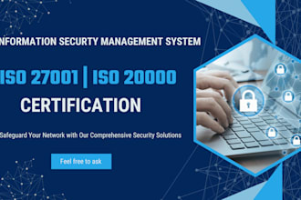 provide iso 27001, iso 20 000 documentation and certification