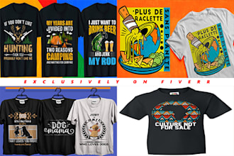 do custom graphic tshirt design and typography t shirt design for teespri