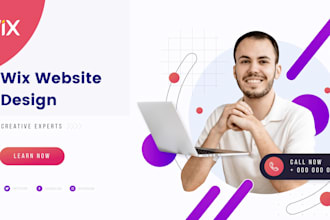 create wix website design or wix website redesign