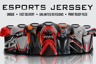 do sublimation esports and sports jersey design