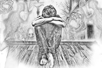sketch realistic pencil drawing for your books